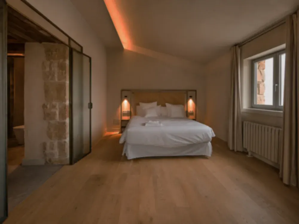 Habitación de descanso de la casa UMBRAL